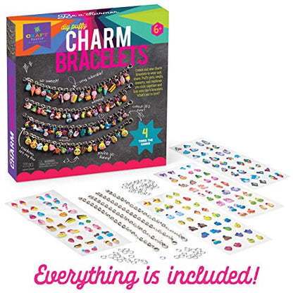 Craft-tastic — DIY Puffy Charm Bracelets Craft and Activity— Make Your Own Jewelry Kit for Kids — Ages 6+ - WoodArtSupply