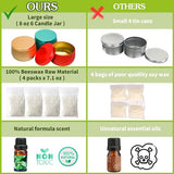 Candle Making Kit, Beeswax Scented Candles Supplies Arts and Crafts for Adults and Teens Gift Set for Women Including Fragrance, Soy Wax, Cotton YINUO LIGHT