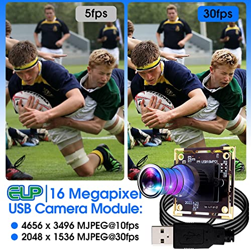 16MP USB Fisheye Camera Wide Angle PC Camera for Computer Raspberry Pi Mini UVC USB2.0 Webcam Board IMX298 USB Security Camera Module CCTV Laser IEights