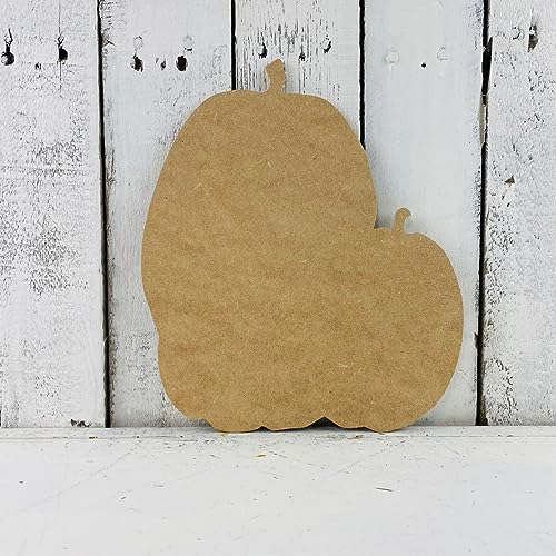 Three Pumpkins, Fall Shapes, Thanksgiving Crafts, Unfinished Cutout, Wooden Shape, Paintable Wooden MDF, Build-A-Cross Build-A-Cross