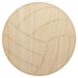 Volleyball Sport Unfinished Wood Shape Piece Cutout for DIY Craft Projects - 1/8 Inch Thick - 4.70 Inch Size Sniggle Sloth