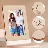 4 x 6 Picture Frames, 12 Pack Wooden Picture Frames, Small Picture Frame Unfinished Wood Photo Frames, Display Pictures Photo Frame Craft Frames Set WACAR