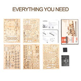 ROKR Prime Steam Express 3D Wooden Mechanical Train Puzzle Kit for Adults and Kids ROKR