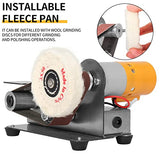 NunDunco Mini Belt Sander - 15 Degree Knife Sharpener Electric Bench Grinder Sanding Machine, 7 Adjustable Speed Table Top Polisher for DIY NuoDunco