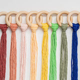 Mandala Crafts 100 25mm 1 Inch DIY Natural Wood Rings for Crafts - Macrame Wooden Rings - Unfinished Wood Rings for Macrame Rings Knitting Jewelry Mandala Crafts