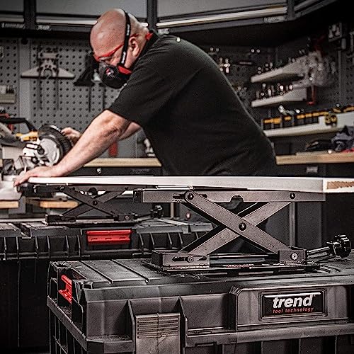 Trend Set of 2 Adjustable Miter Saw Roller Stand, 140 lbs Capacity and Height Adjustment from 2 inches to 6.3 inches, R/STAND/A/2 TREND