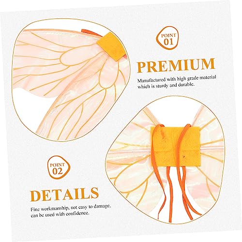 VOSAREA Cicada Wings Halloween Elf Wing Photo Props Kid Elf Wings Kids Butterfly Wings Women Fairy Costume Wings Princess Cosplay Wings Adult Fairy VOSAREA