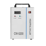 Industrial Chiller, 110V CW-5200 Industrial Water Chiller, 9L Capacity Cooling Water,0.15A-2.3A Current Recirculating Chiller for 50W to130W SDKEHUI