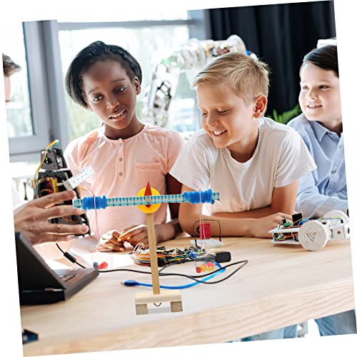 Vaguelly 1 Set Scale Model Earth Balance Educational Balancing Toy Balance Scale Counting Game DIY Educational Model Kit Mini Toy Wood Toy Kids Vaguelly