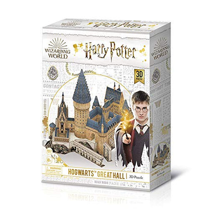 4D Cityscape Harry Potter Great Hall Paper 3D Puzzle Standard, Multicolored - WoodArtSupply