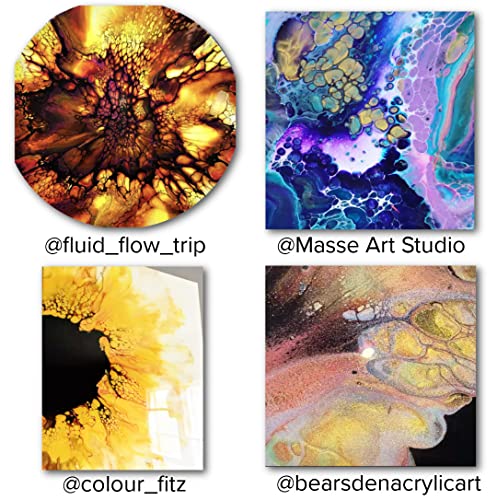 DecoArt Americana Metallics 24K Gold Paint, 3 Pack 8oz Metallic 24K Gold Acrylic Paint - Water Based Multi Surface Paint for Arts and Crafts, Home DecoArt