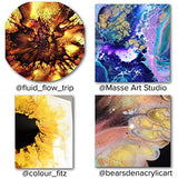 DecoArt Americana Metallics 24K Gold Paint, 3 Pack 8oz Metallic 24K Gold Acrylic Paint - Water Based Multi Surface Paint for Arts and Crafts, Home DecoArt