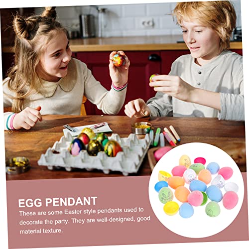 Ciieeo 1 Set Easter Doodle Eggs Unpainted Easter Eggs Hanging Easter Eggs Easter Crafts Kids Coloring Toys Unfinished Easter Eggs Easter Painting Ciieeo