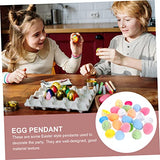 Ciieeo 1 Set Easter Doodle Eggs Unpainted Easter Eggs Hanging Easter Eggs Easter Crafts Kids Coloring Toys Unfinished Easter Eggs Easter Painting Ciieeo