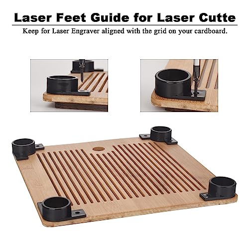 4 Pcs Laser Feet Guide for Xtool-D1 Laser Cutter and Engraver Machine Keep Your Machine Stable (Installation Screw) Haiouus