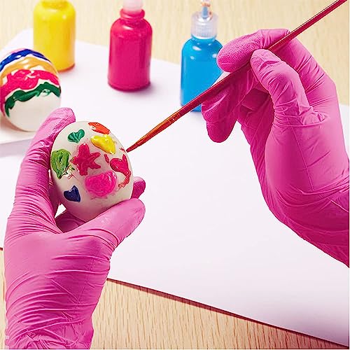 SwiftGrip Powder-Free Nitrile Gloves, Medium, 50ct Box - 3-mil, Disposable, Latex-Free, for Kitchen, Cleaning, Estheticians, Hair Stylist - SwiftGrip