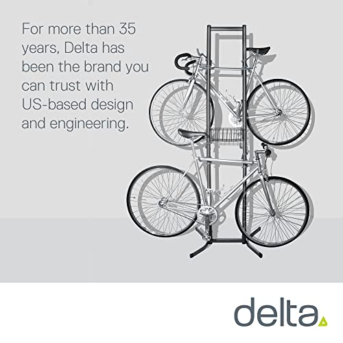 Standing Bike Rack by Delta Cycle - Tool-Free Adjustable Bike Floor Stand for Mountain, Fat Tire, Road Bikes, Freestanding Bike Stand for Garage Delta Cycle & Home