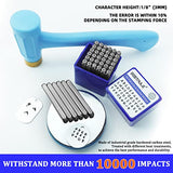 BESTNULE 42PCS Metal Stamping Kit, Number and Letter Stamp Set (A-Z, 0-9 and&,Love Symbol), Industrial Grade Hardened Carbon Steel, Perfect for BESTNULE