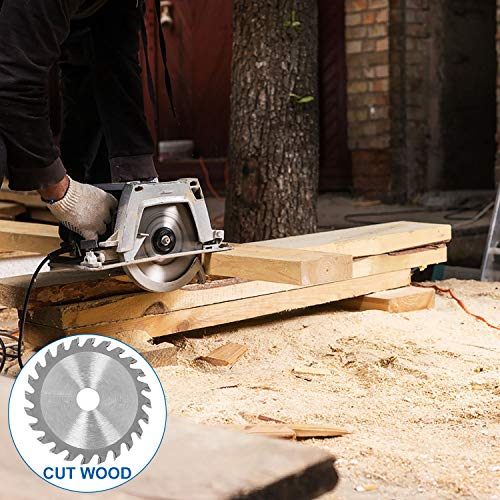 3-3/8 Inch Circular Saw Blade Set Diameter 85mm, 4-Pieces Metal Cutting Circular Saw, TCT/HSS/Diamond Saw Blades for Wood, Plastic, Metal, Tile EATHEATY