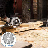 3-3/8 Inch Circular Saw Blade Set Diameter 85mm, 4-Pieces Metal Cutting Circular Saw, TCT/HSS/Diamond Saw Blades for Wood, Plastic, Metal, Tile EATHEATY