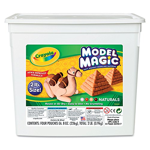 Crayola 232412 Model Magic Modeling Compound, Assorted Natural Colors, 2 lbs. - WoodArtSupply