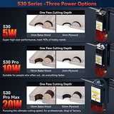 SCULPFUN S30 Laser Engraver with Air Assist System (Pump & Nozzle), 60W Laser Engraving Cutting Machine, 5.5-6W Optical Power Laser Cutter for Xmas SCULPFUN