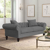 Michanco 4 Inch Unfinished Bun Feet for Couch Sofa Cabinet Ottoman DIY Wood Furniture Legs Set of 4 Michanco