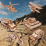 calary 3D Wooden Puzzle Simulation Animal Dinosaur Assembly DIY Model Toy for Kids and Adults,Set of 6 calary