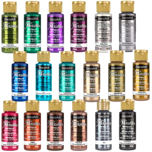 AMERICANA DAZZLING METALLICS FAN FAVORITES SAMPLER SET DecoArt