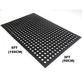 sunnyuup Commercial Rubber Floor Mats & Matting 3FT x 5FT Anti-Fatigue Rubber Floor Mat with Drainage Holes Heavy Duty Non-Slip Drainage Mat for sunnyuup