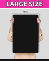 Silicone Mat Large, IKOCO 23.6"x15.7" Silicone Craft Mat for Playdough and Nonstick Silicone Sheets for Crafts, Paint, Resin Casting Molds (Black & IKOCO