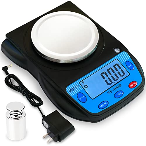 MOCCO 0.01g Accuracy Electronic Lab Scale Scientific Digital Scale Analytical Balance Science Weighting 600g Capacity 7 Units Modes Ounce, Carat, - WoodArtSupply