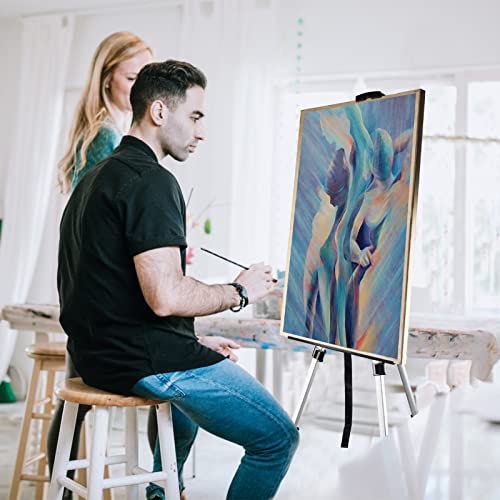 Ns Jymb Portable Artist Easel Stand, Adjustable Easel for Painting Canvases Height from 17 to 66 Inch,Carry Bag for Table-Top/Floor Didplaying and Ns Jymb