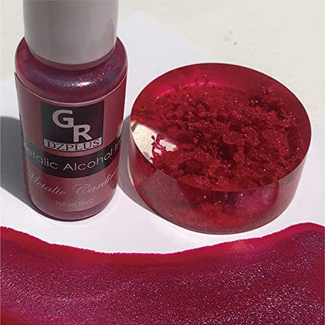 GR Metallic Alcohol Ink Set -16 Metallic Colors Alcohol Based Ink for Resin Art, Fluid Art,Resin Craft,Resin Petri Dish，Alcohol Ink Paint for GR DZPLUS