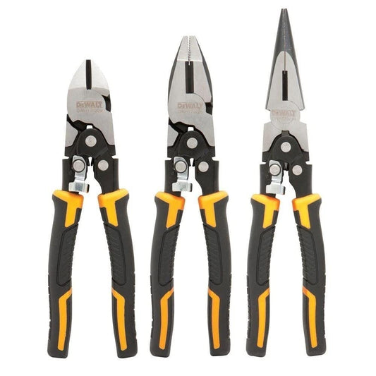 DEWALT Pliers Set, Compound action, 3-Pack (DWHT70485) - WoodArtSupply