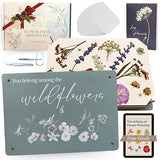 Hygge & Sage Extra Large Wooden Flower Press Artistry Kit with Nature Journal | 6-Layer, 8 x 11 Inch Flower Pressing Kit for Adults with Extra Hygge & Sage