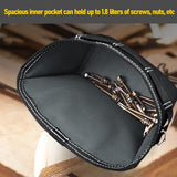 SOGCASE Tool Pouch Nails Screws Bag with Belt Clip (XL, Black) SOGCASE