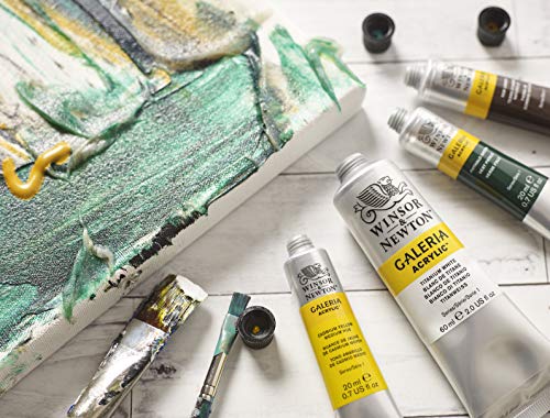 Winsor & Newton Galeria Acrylic Color, 200ml (6.75-oz) Tube, Titanium White Winsor & Newton