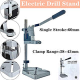 NICCOO Drill Press Stand For Hand Drill, Adjustable Bench Clamp Drill Press Floor Stand Workbench Repair Tool for Drilling Collet Workshop,Single NICCOO
