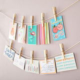 Juvale 100-Pack Large 4 Inch Wooden Clothespins - Heavy Duty Outdoor Clothes Clips for Hanging Clothes, Art, Crafts, Photo Displays Juvale