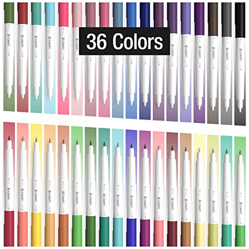 Xinart Pens For Cricut Maker 3,Maker,Explore 3,Air 2, Dual Tips Ultimate  Fine Point Pen 36pcs Markers Pens Set Waterbased Ink (0.4 Tip & 1.0 Tip)