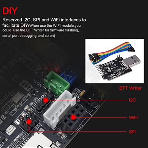 BIGTREETECH SKR V1.4 Control Board 32bit Upgrade SKR V1.3 Motherboard, Compatible TFT35/TFT35 E3/TFT70 Touch Screen Mini12864 LCD Support BIGTREETECH