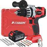 AOBEN 21V Cordless Hammer Drill, High Torque 1200 In-lbs, 1/2-Inch Power Hammer Drill Brushless, with 4.0Ah Li-ion Battery and Charger, Auxiliary AOBEN