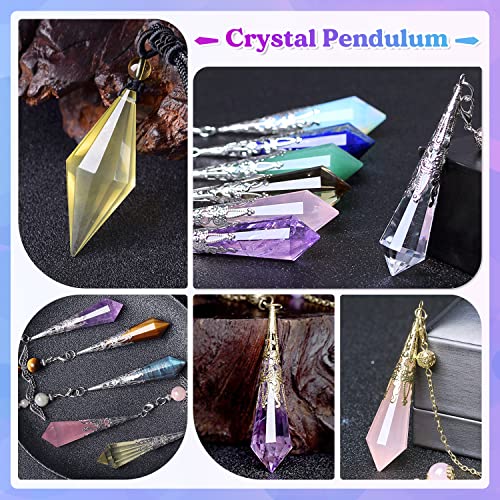 LET'S RESIN Resin Molds 18Pcs Pendulum Crystal Molds for Resin, Silicone Molds for Resin,Multi-Facet Resin Jewelry Molds for Quartz Crystals - WoodArtSupply