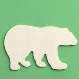Pack of 24 Unfinished Wood Bear Cutout by Factory Direct Craft - Blank Wooden Bear Craft Shapes to Turn into Polar Bears, Panda Bears, Grizzly Bears, Factory Direct Craft