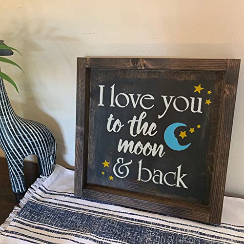 16 Piece Inspirational Word Stencil Set - Stencils for Painting on Wood - Quotes Include Dream, Faith Hope Love - Reusable Stencils for Painting on DLY LIFESTYLE