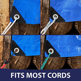 Rugged Rhino All Weather 100% Waterproof Heavy Duty Tarp, 2 Pack, 5 Mil UV Temperature Resistant Tarps, High Durability Multipurpose Cover, for Home Rugged Rhino