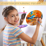 12 Inch Wood Circles for Crafts, 5Pcs Unfinished Wood Crafts, DIY Wood Rounds for Cricut Projects, Door Hanger, Wood Burning, Painting, Halloween Brmeday