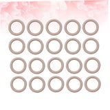 Toyvian 20 Pcs Kids Wooden Toys Kids Educational Toys Baby Kit Unfinished Wooden Rings DIY Baby Teething Ring Rustic Baby Gym Rings Bamboo Baby Toyvian