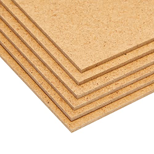 30 Sheets Thin MDF Wood Boards for Crafts, 2mm Medium Density Fiberboard (6 x 8 in, Brown) - WoodArtSupply